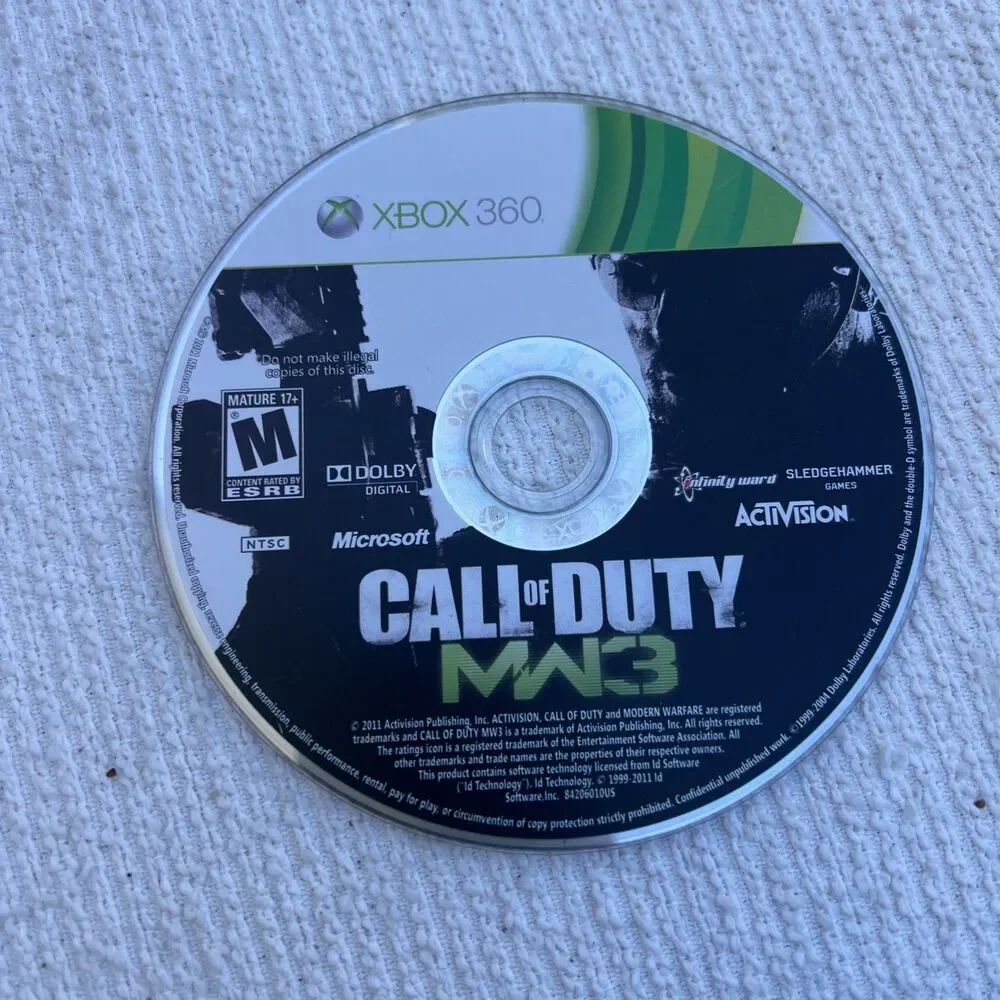 Call of Duty: Modern Warfare 3 MW3 (Xbox 360, 2011) DISC ONLY